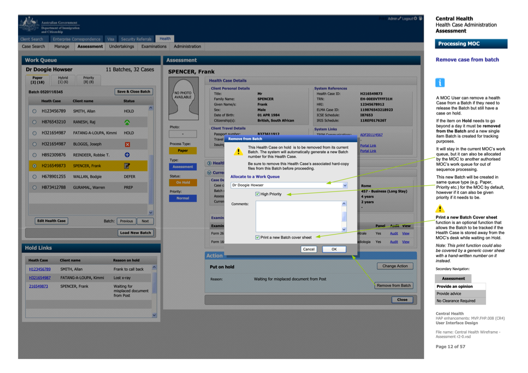 eMedical - Visa applicant page - Decisions