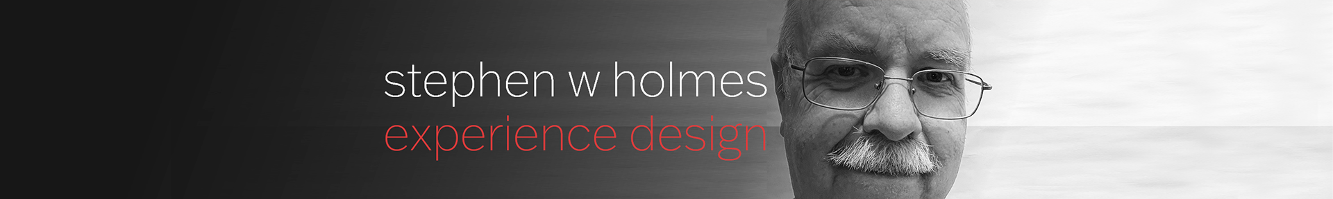 Stephen w holmes, experience design - brand banner