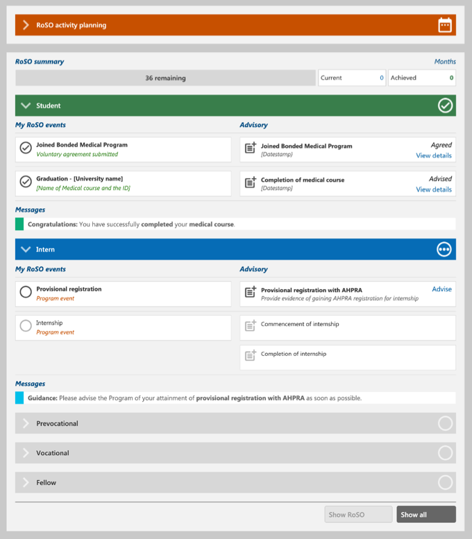 BRoSS UI - Student phase completed