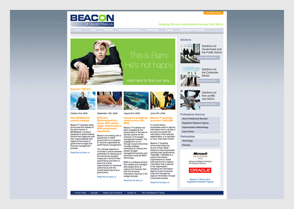 Beacon IT - design for site built in DotNetNuke