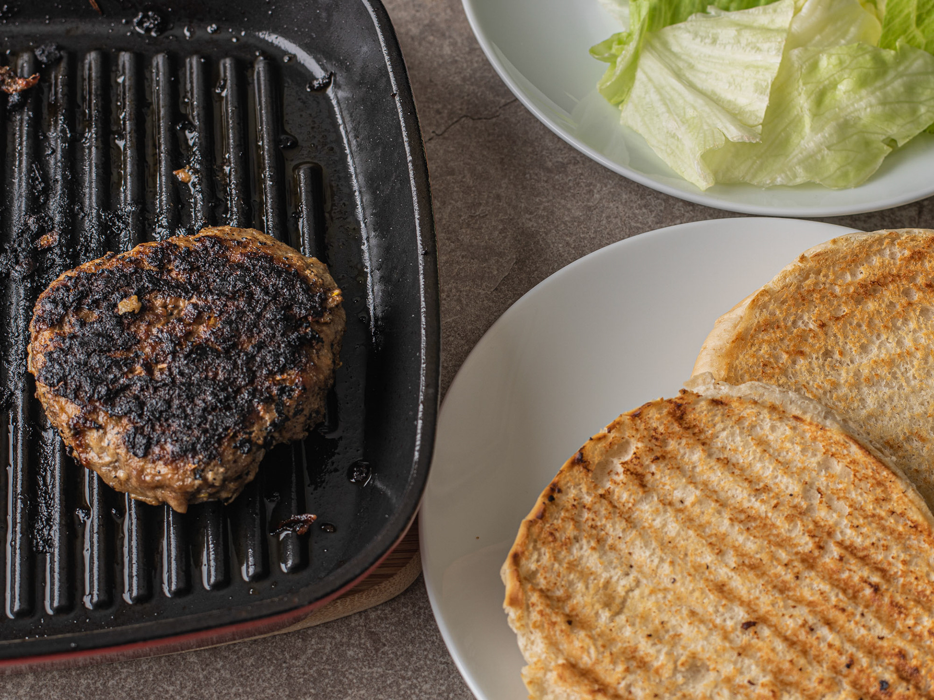 Burger in the Pan