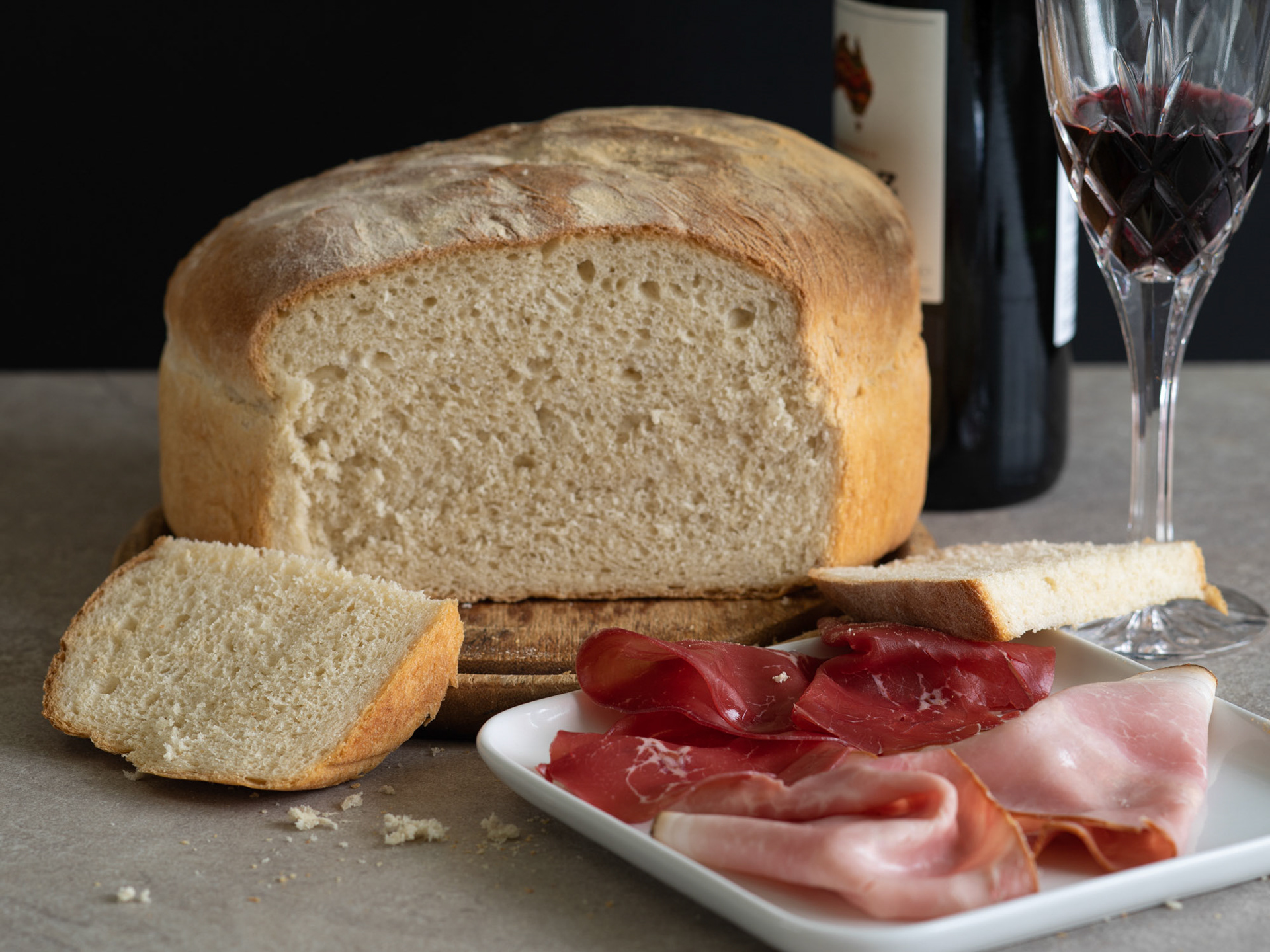 Italian Ham and Home Made Bread