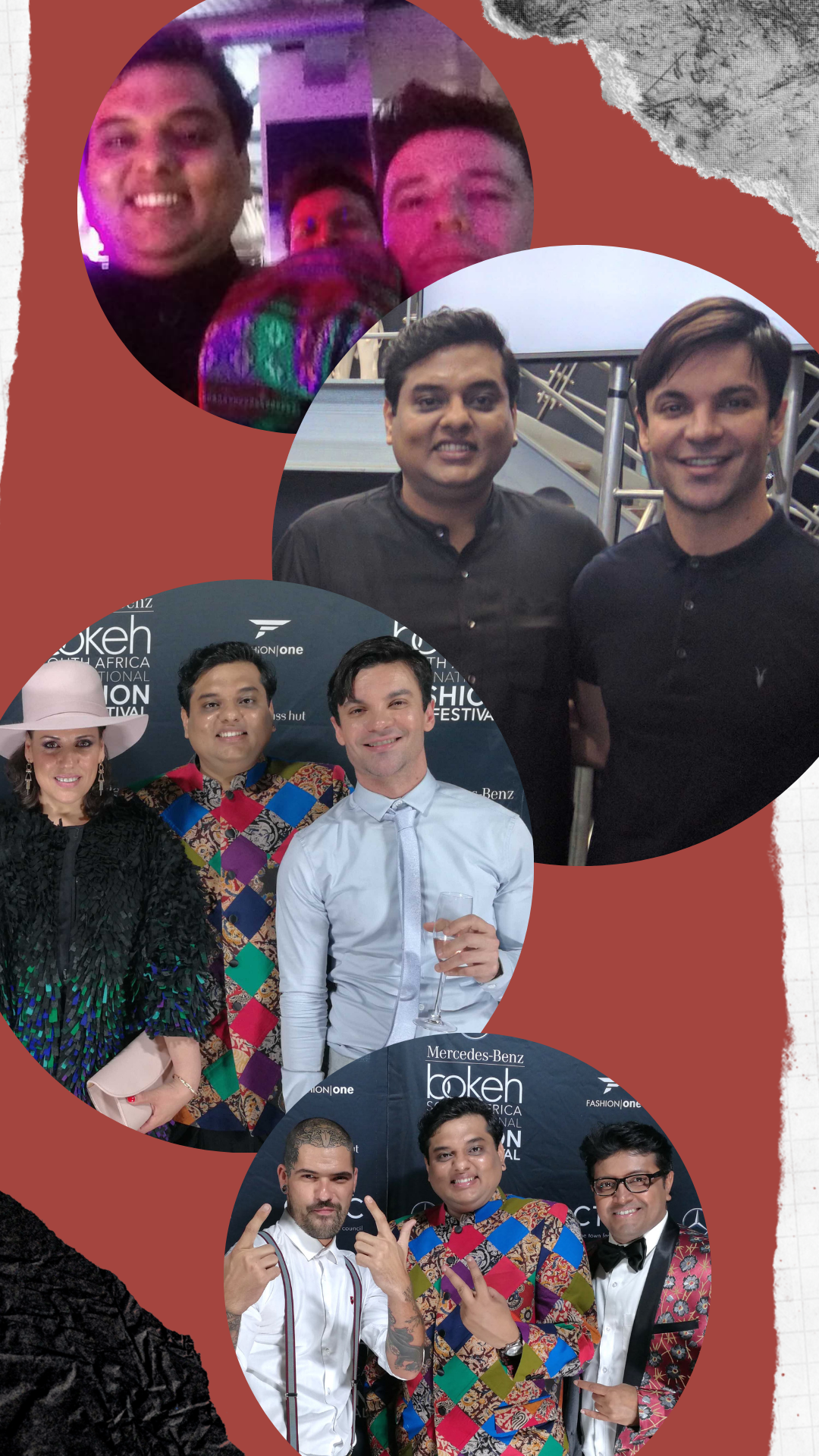 Writer Director Judhajit Bagchi & Ranadeep Bhattacharyya at Bokeh Fashion Film Festival South Africa Official Selection with Josh Brandao and Einat Dan
