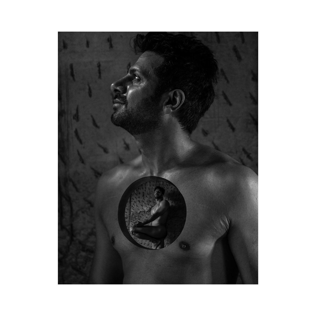 "A Moment In Mediation" Mental Health Awareness Photography Series Featuring Karan Veer Mehra. Nude Male Photography by Portfolio Photographers Judhajit Bagchi & Ranadeep Bhattacharyya