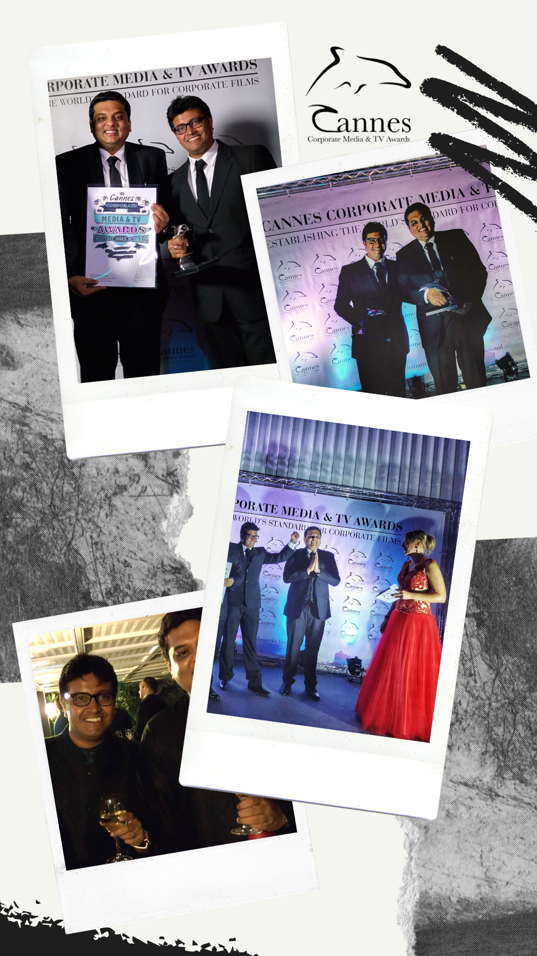 Writer Director Judhajit Bagchi & Ranadeep Bhattacharyya at Cannes Film Festival Winner Brand Ad Film