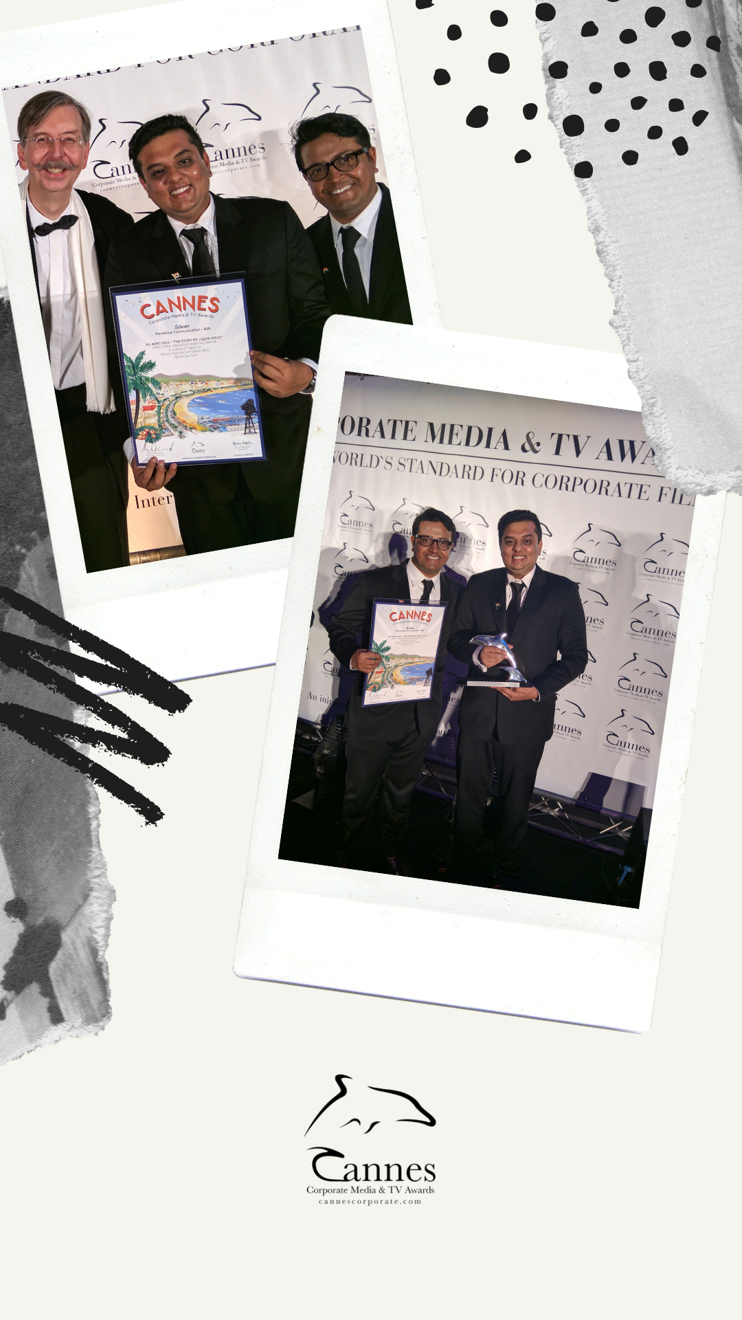 Writer Director Judhajit Bagchi & Ranadeep Bhattacharyya at Cannes Film Festival Winner Brand Ad Film