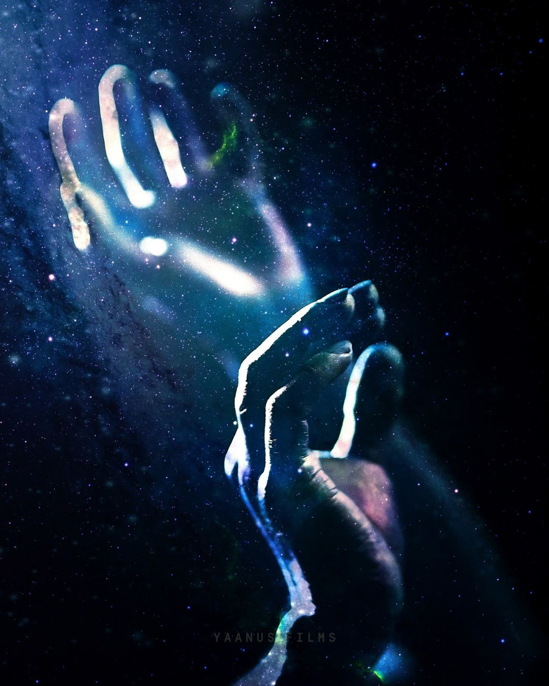 Cosmic Photography, Celestial Art, Human Universe, Astral Imagery, Star-Studded Portraiture Yaanus Films
