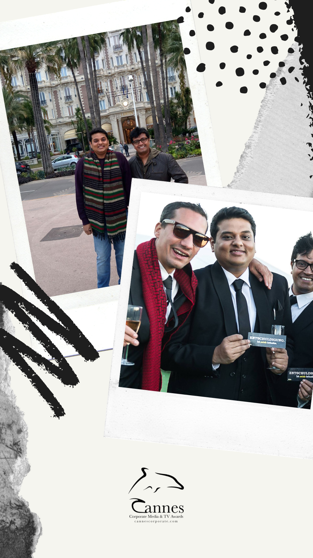 Writer Director Judhajit Bagchi & Ranadeep Bhattacharyya at Cannes Film Festival Winner Brand Ad Film
