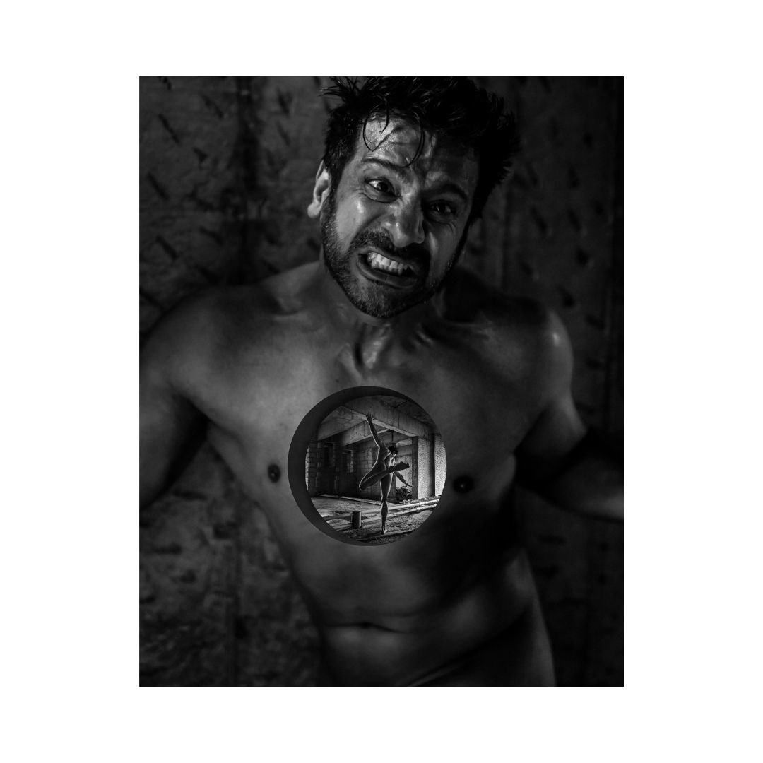 "A Moment In Mediation" Mental Health Awareness Photography Series Featuring Karan Veer Mehra. Nude Male Photography by Portfolio Photographers Judhajit Bagchi & Ranadeep Bhattacharyya