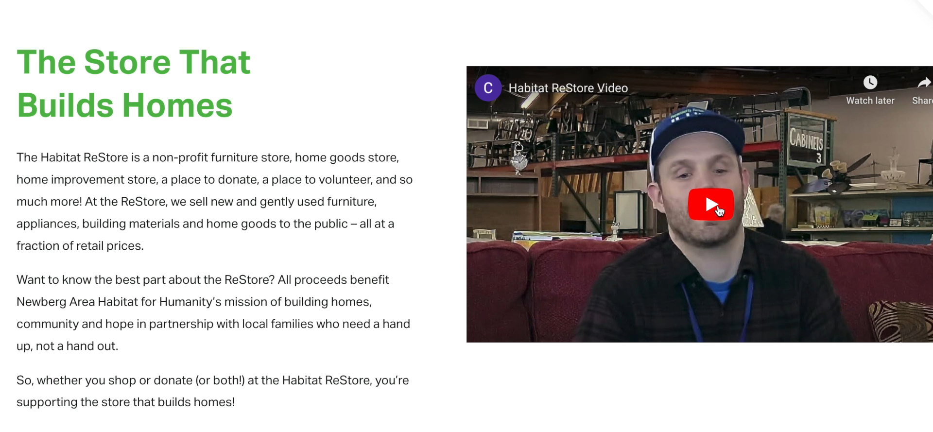 ReStore Page