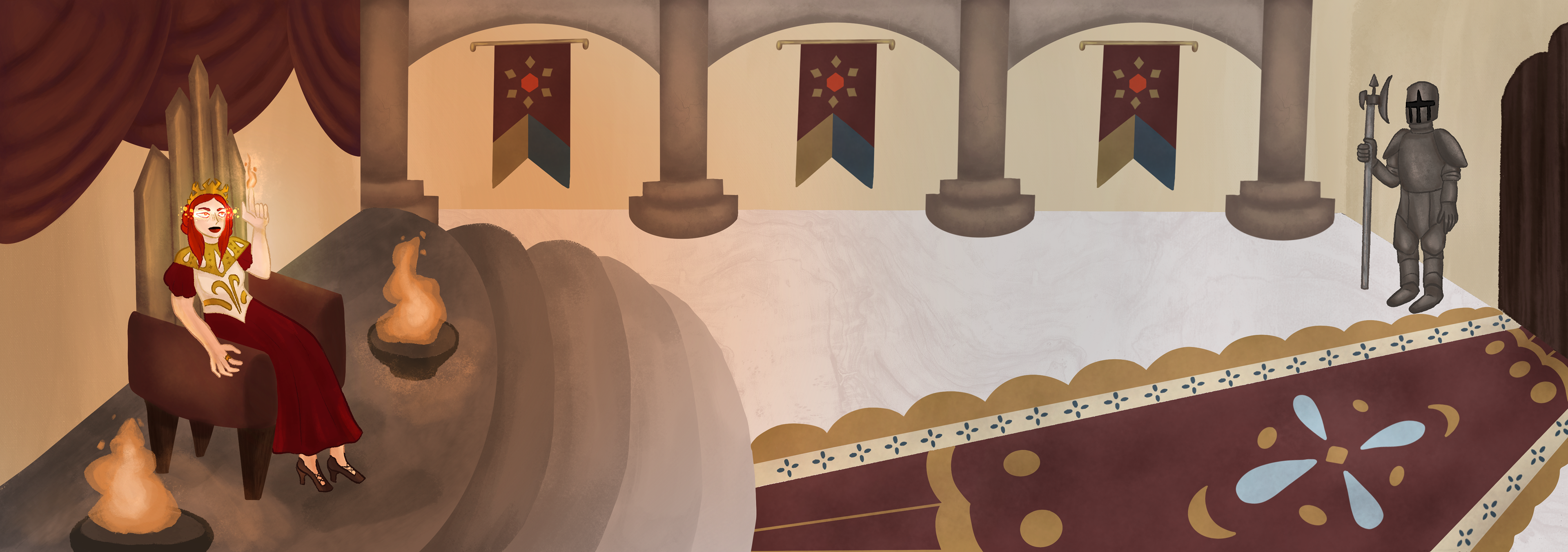 Flames of Mirix - Throne Room Concept