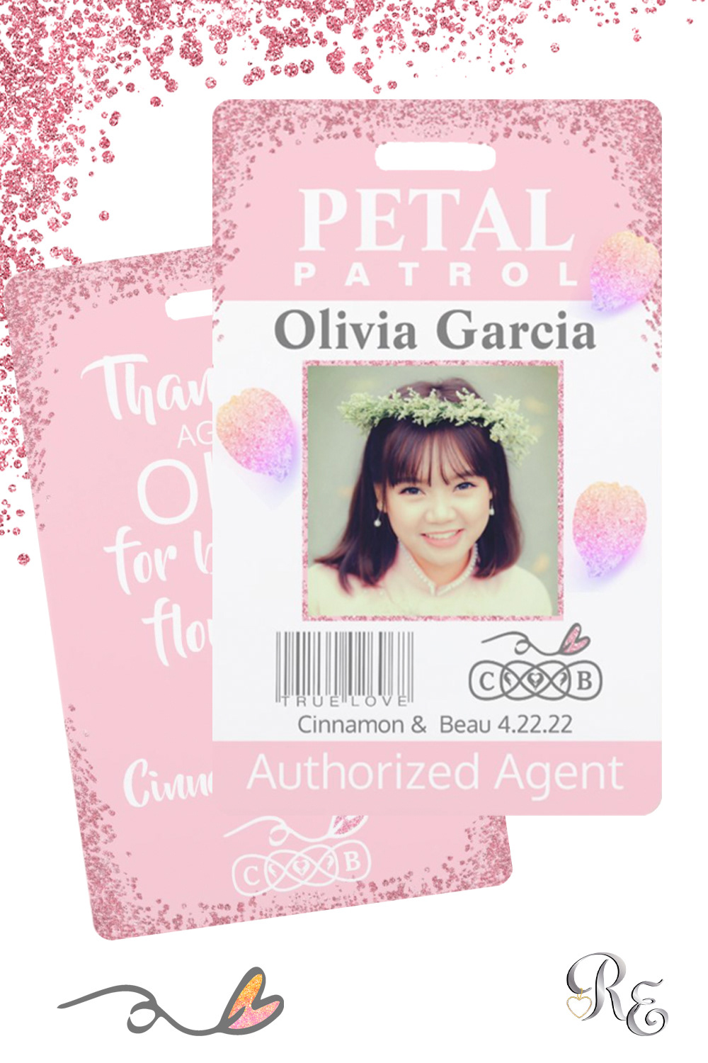 Petal Patrol with a little rose gold glitz