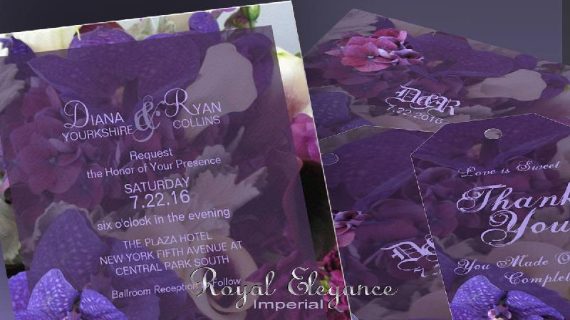 Twilight Purple Wedding Invitations