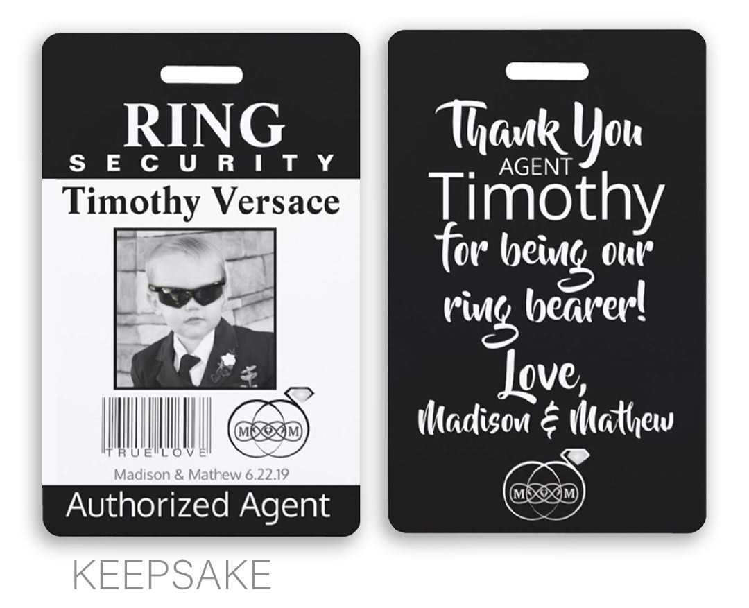 Black Tie Ring Security Badge