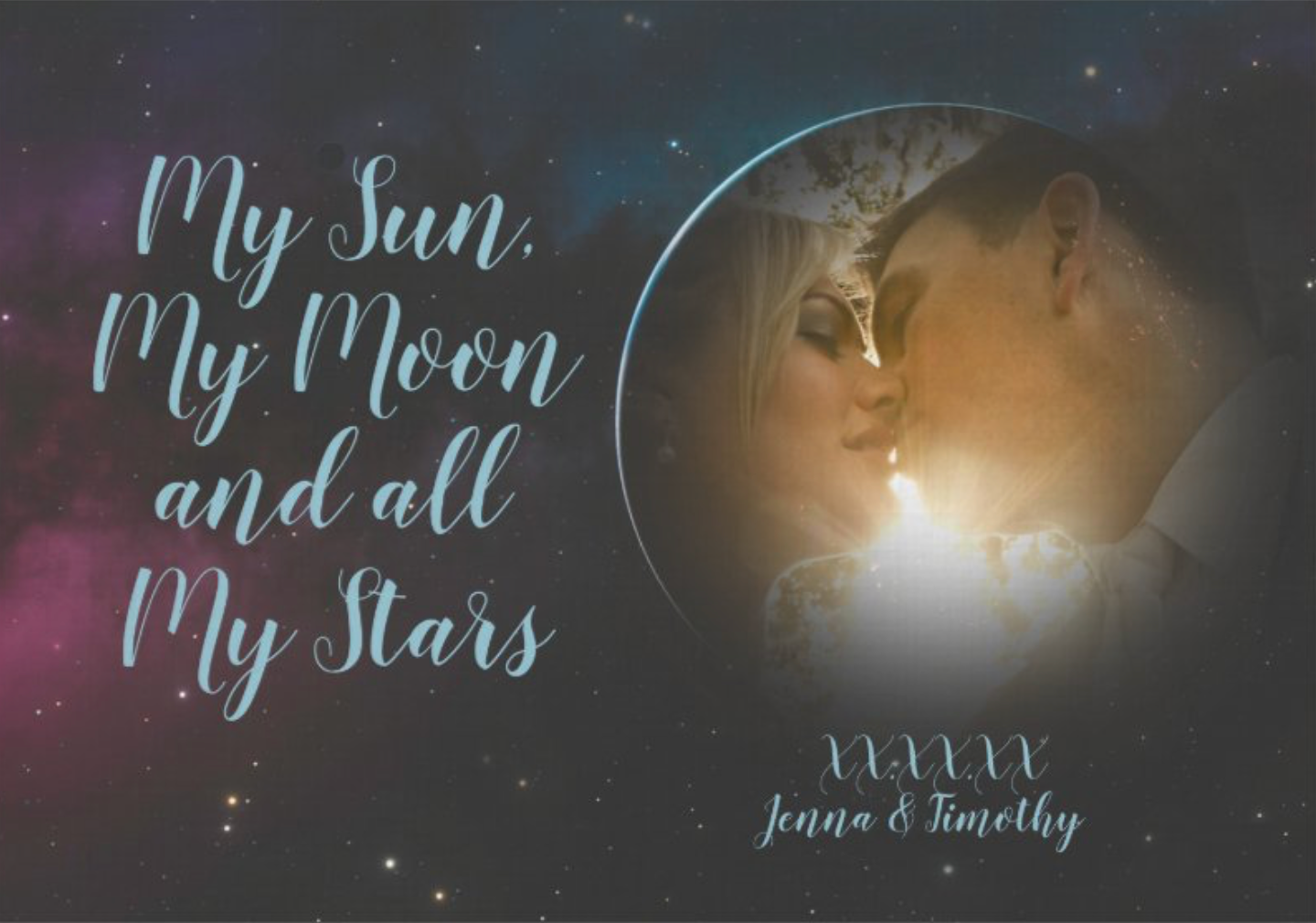 celestial thank you cards