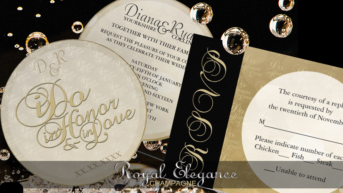 Champagne Bubble Invitations
