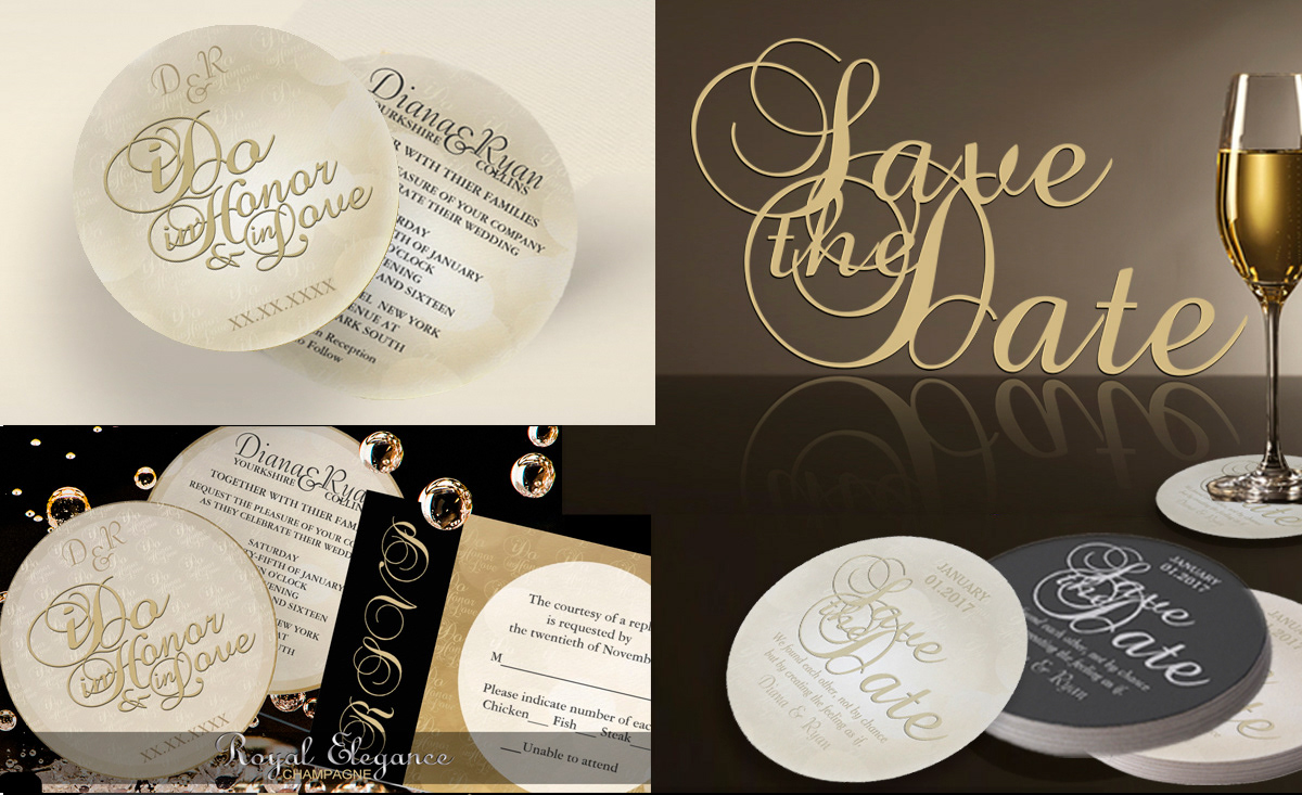 Champagne Bubble Invitations