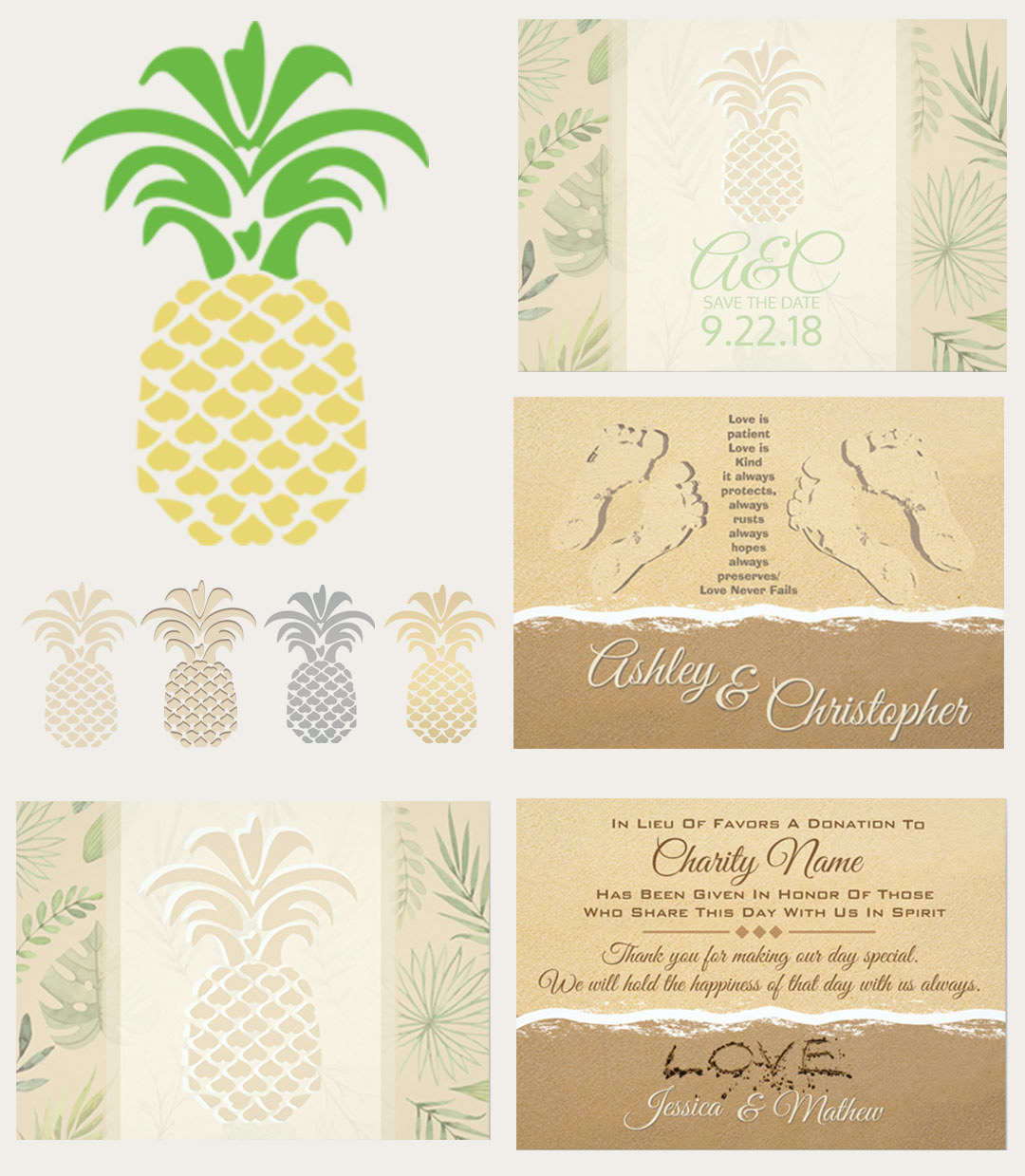 pineapple beach theme
