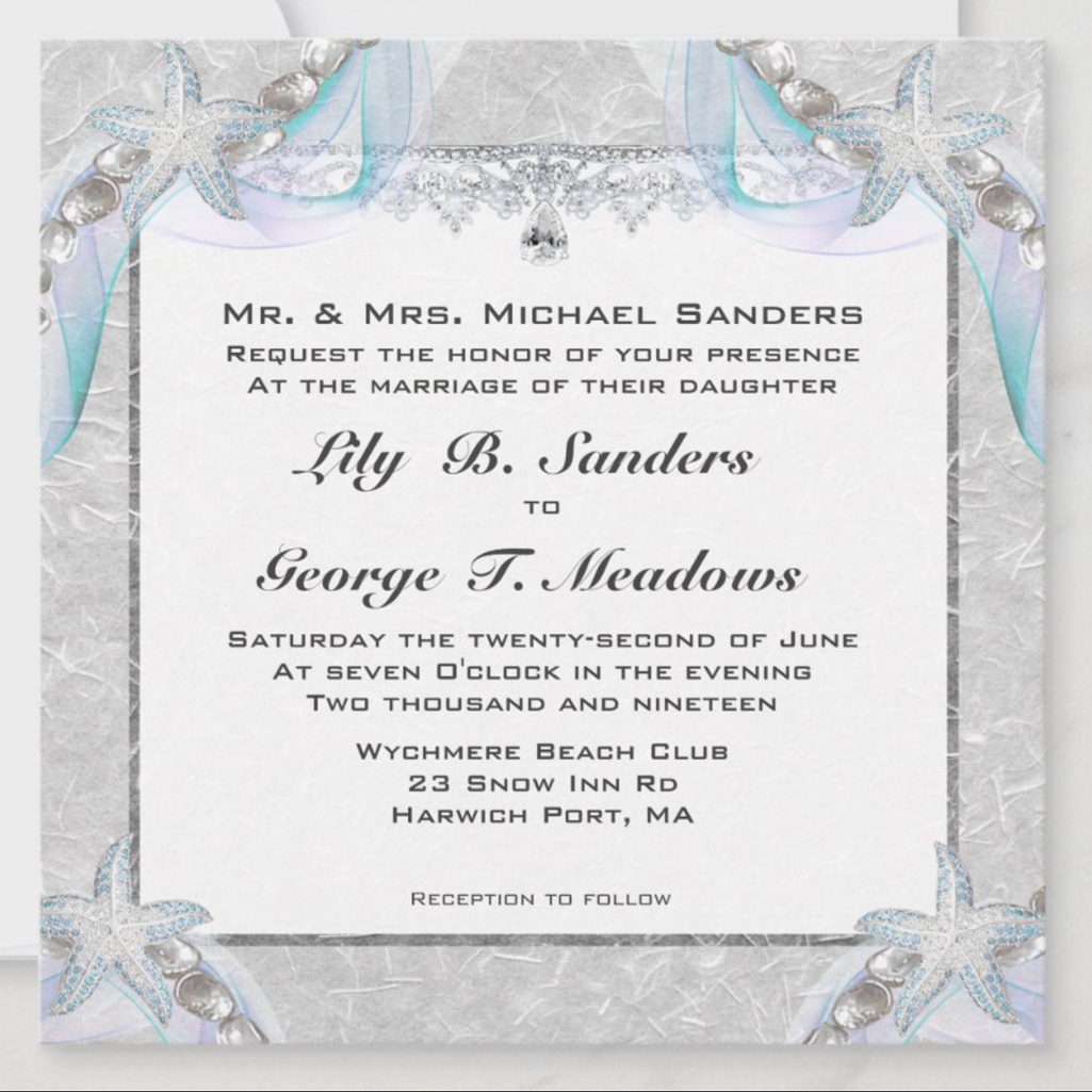 Beach Wedding Invitations
