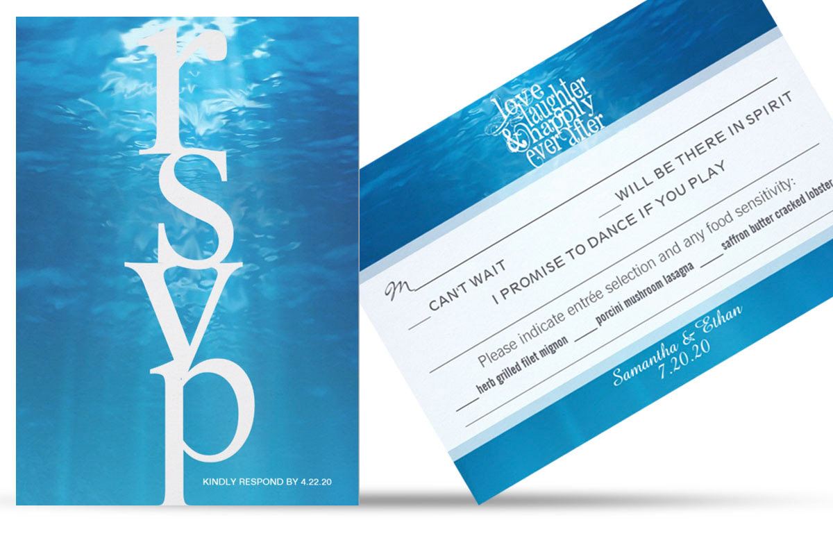 Under the Sea Wedding Response Cards