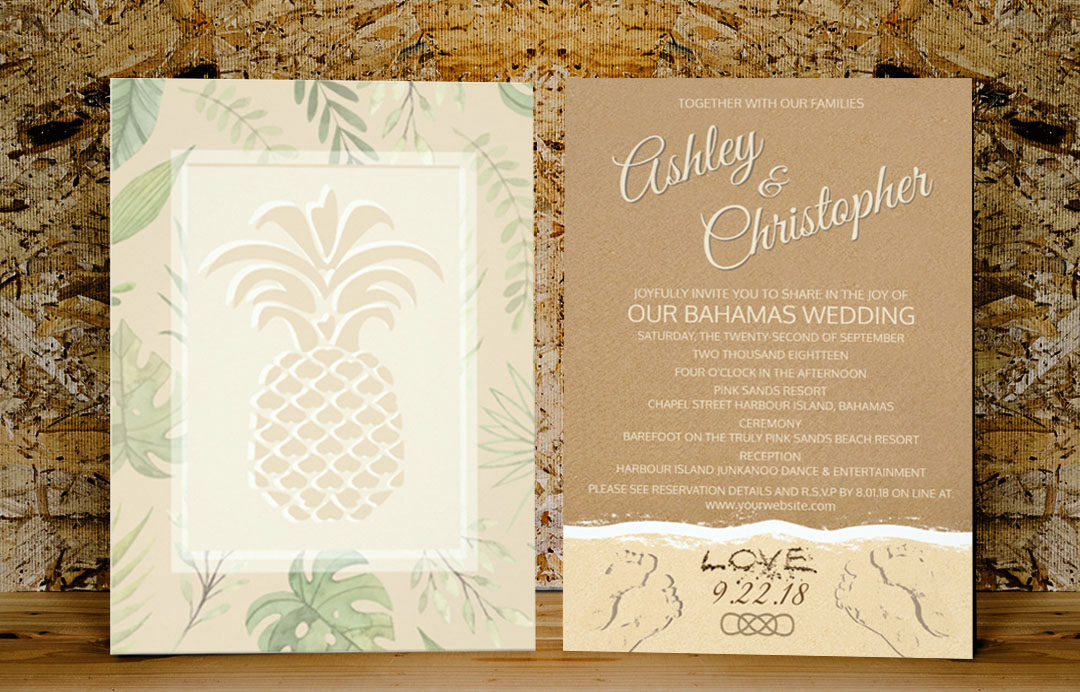pineapple beach wedding