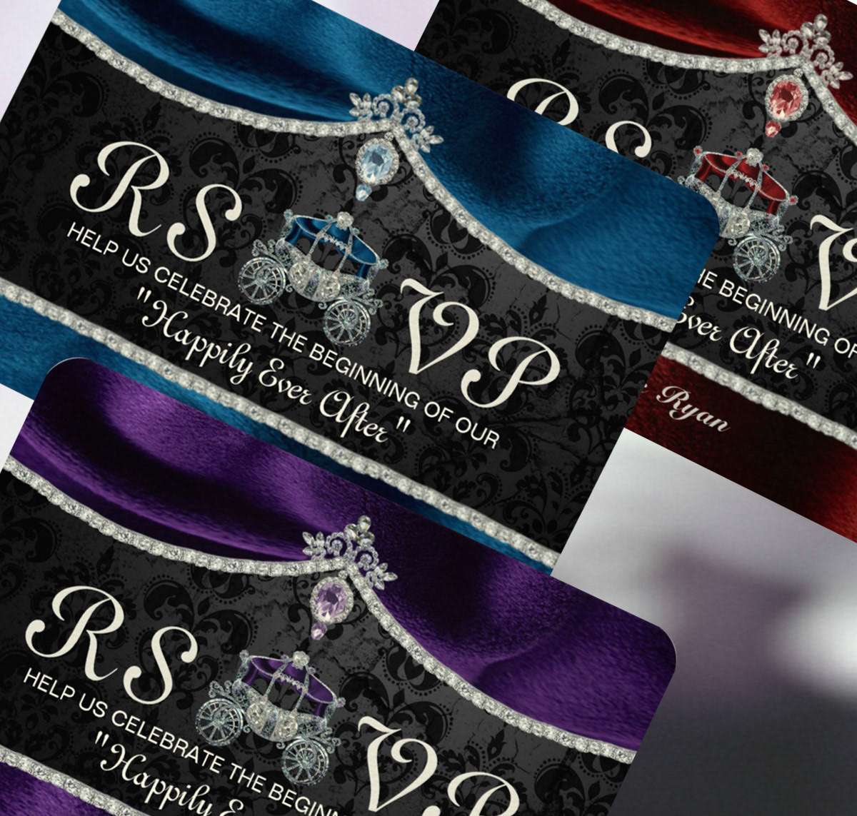 Royal Fairytale Wedding Response Cards