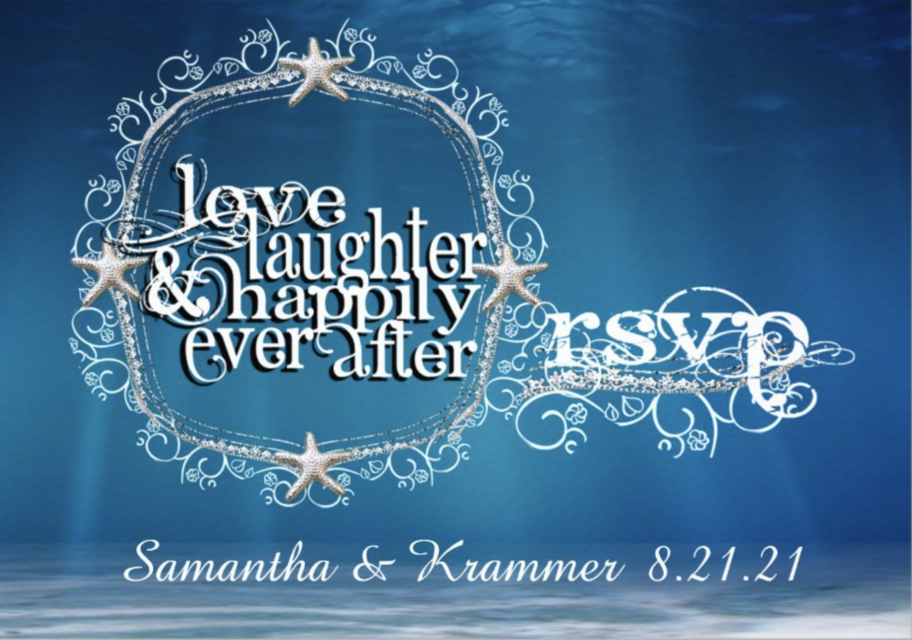 Under the Sea Wedding Response Cards