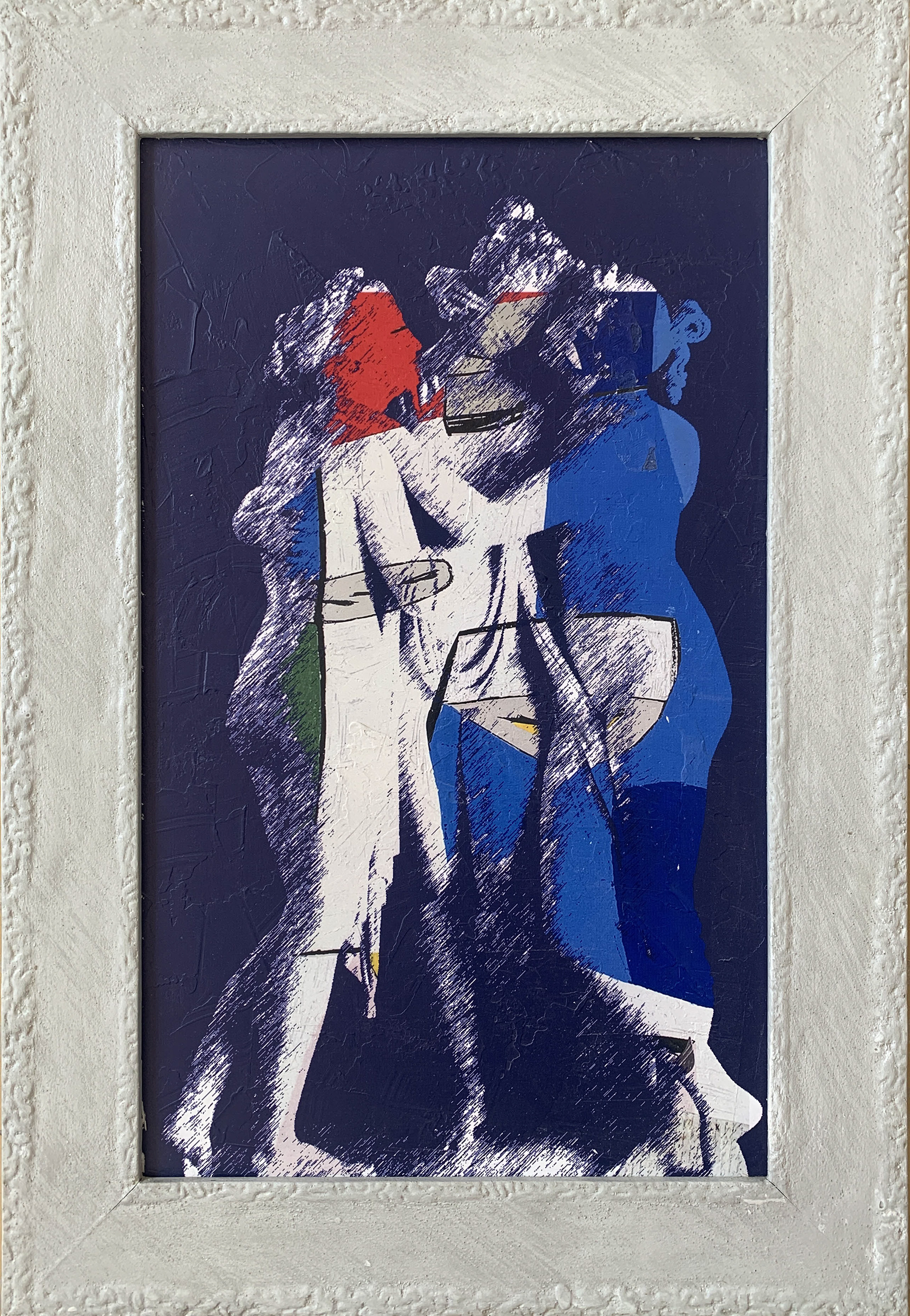 A.Migheli - serigrafia 36x61cm - mis. est. cornice 52x77cm