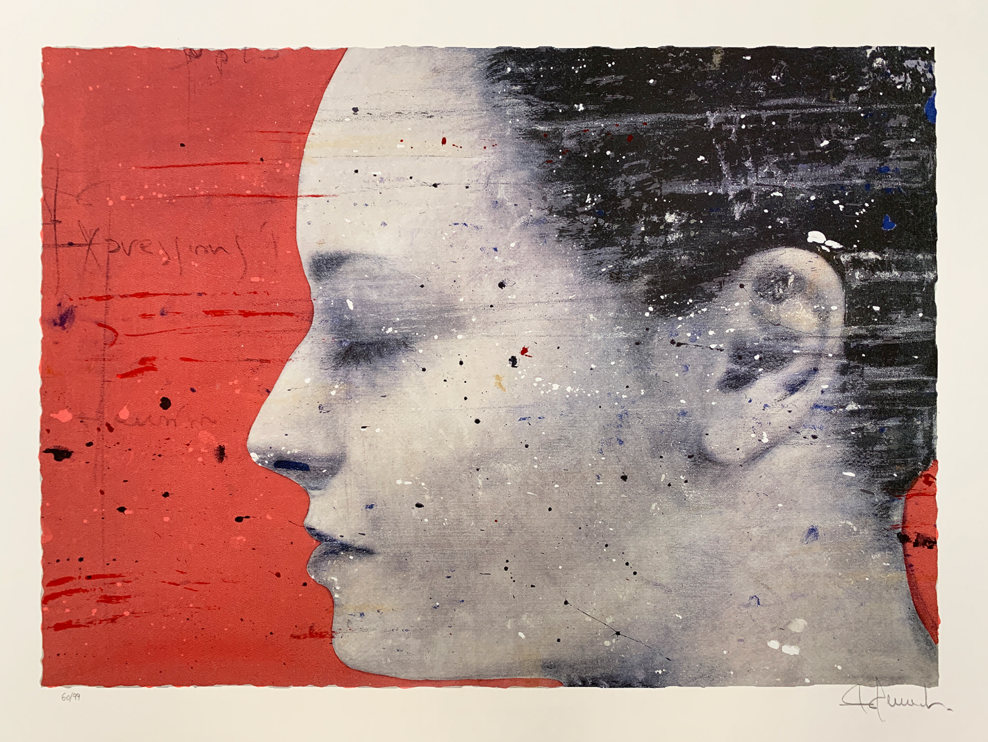 A.Accardi - Expression - Serigrafia materia - 70x100cm 