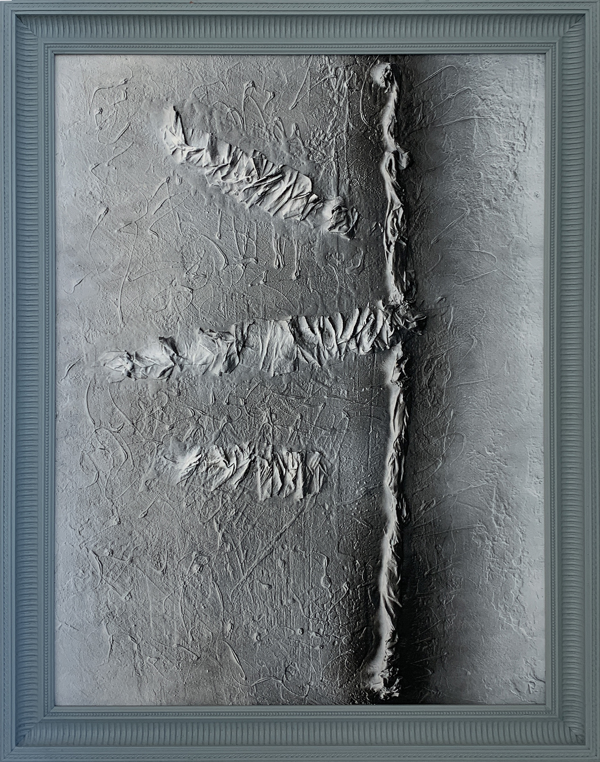 C.Becam - Identità Ritrovata - Smalto, acrilico e cellulosa - 60x80cm - mis. est. cornice: 72x92cm