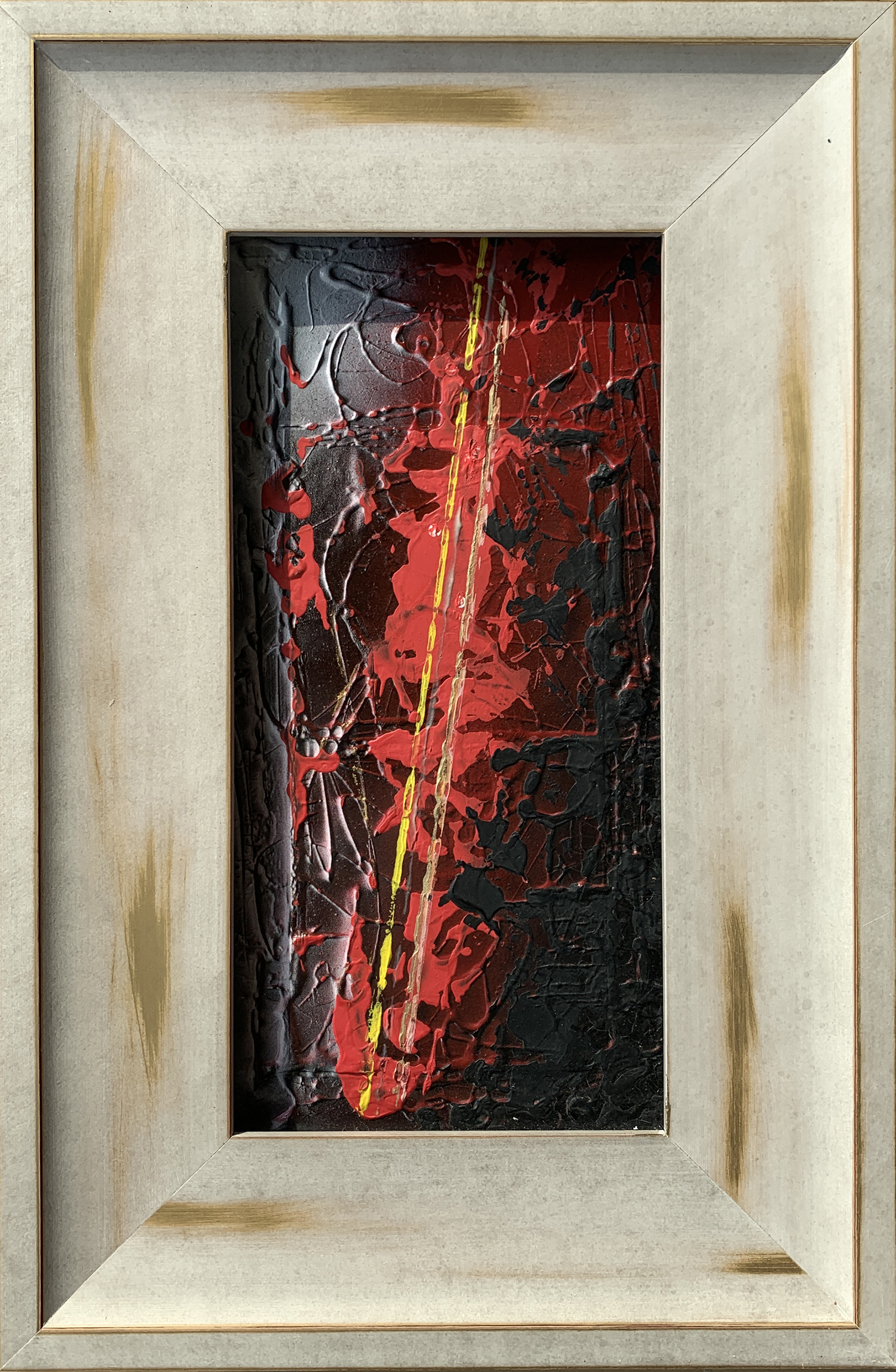 P64 - opera 14x30cm - mis. est. cornice 28x45cm