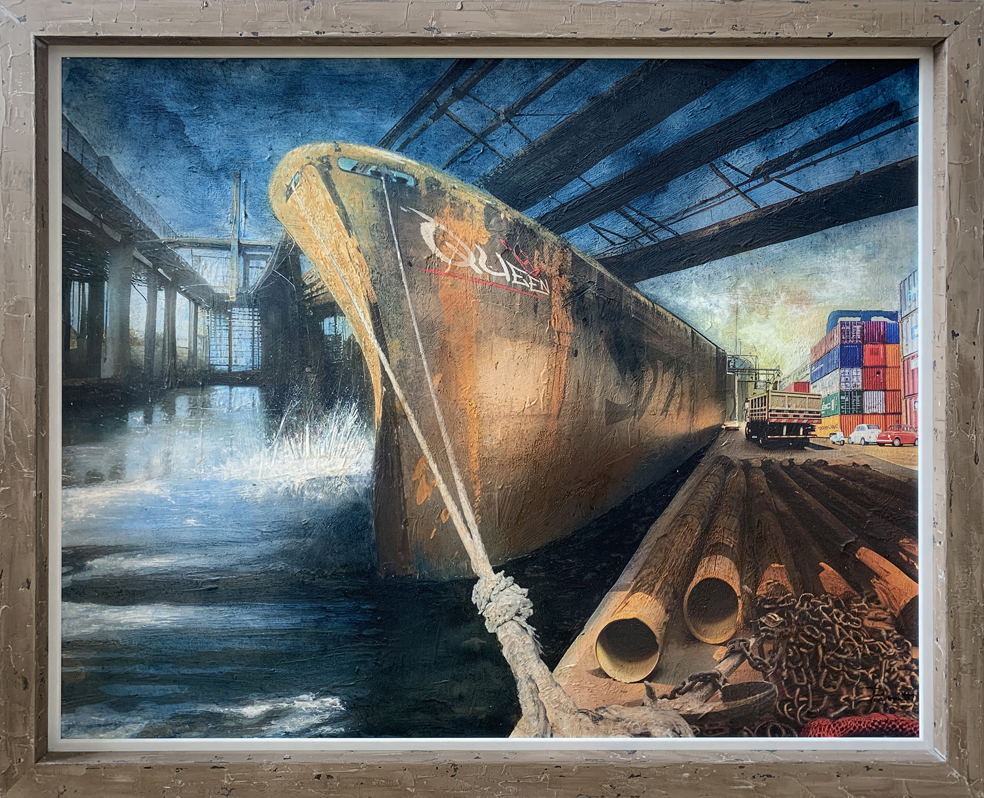 A.Bonetti - Queen - Olio su tela - 100x80cm - mis. est. cornice: 110x90cm