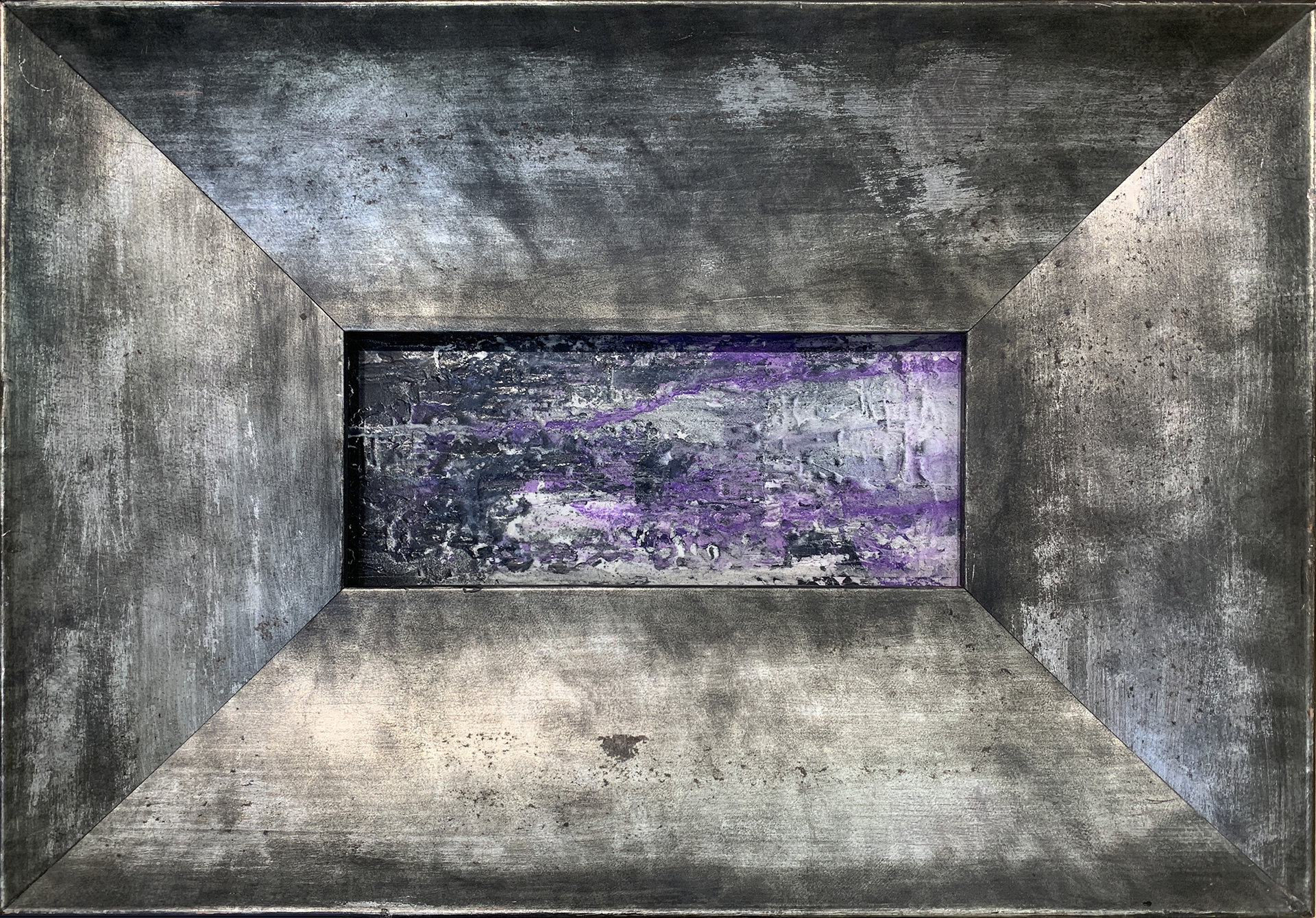 P68 - opera 11x25cm - mis. est. cornice 50x35cm