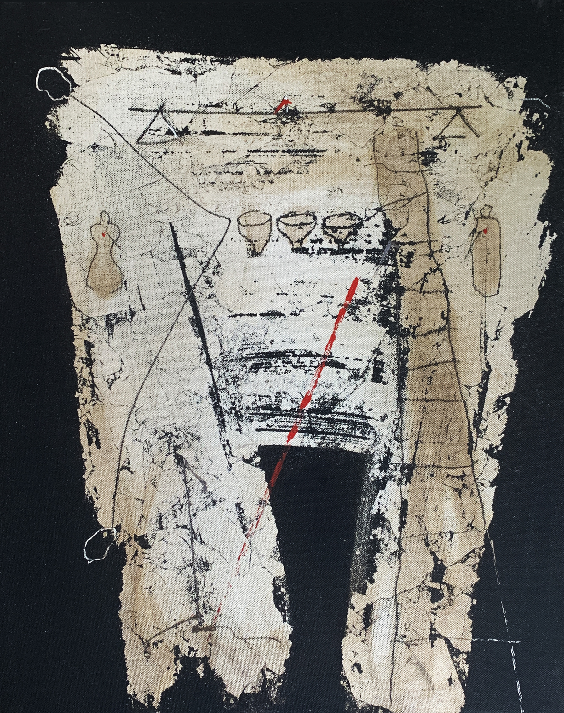 C.Visentin - Opera unica su Tela - Tecnica mista - 40x50cm