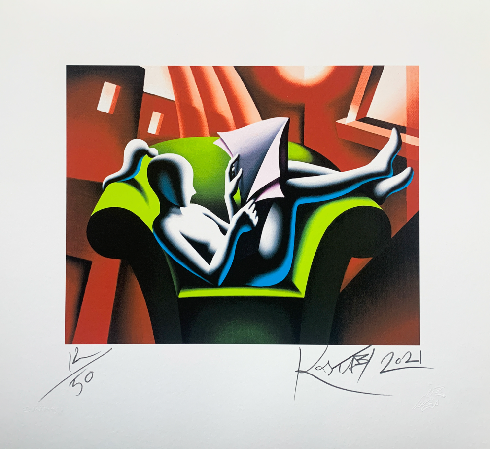 M.Kostabi - The Last World - serigrafia - 43x47cm