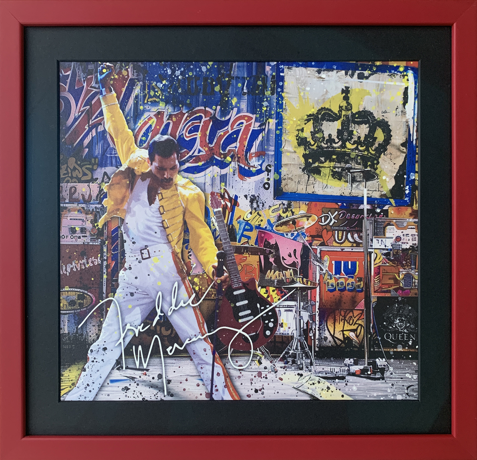 M.Garos - Freddie - serigrafia 23x23cm - mis. est. cornice 31x31cm 