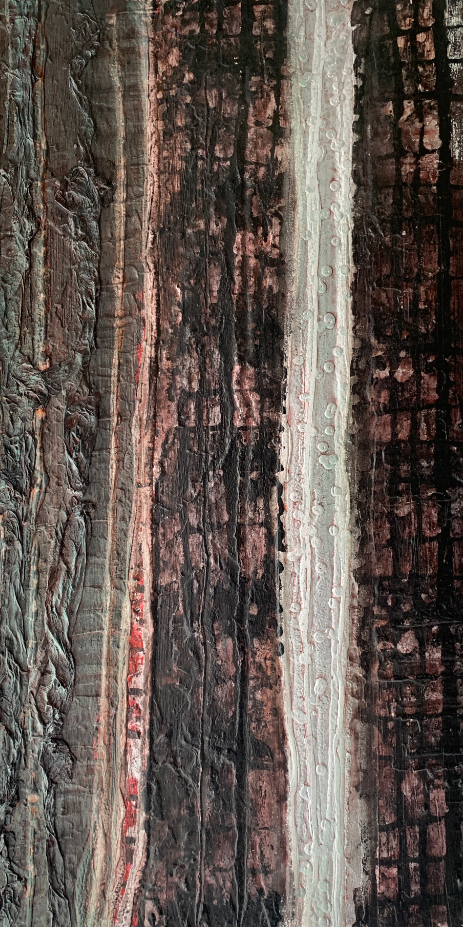 E.Manera - Energia IV -  Tecnica mista Smalto e Acrilico su tela - 45x75cm