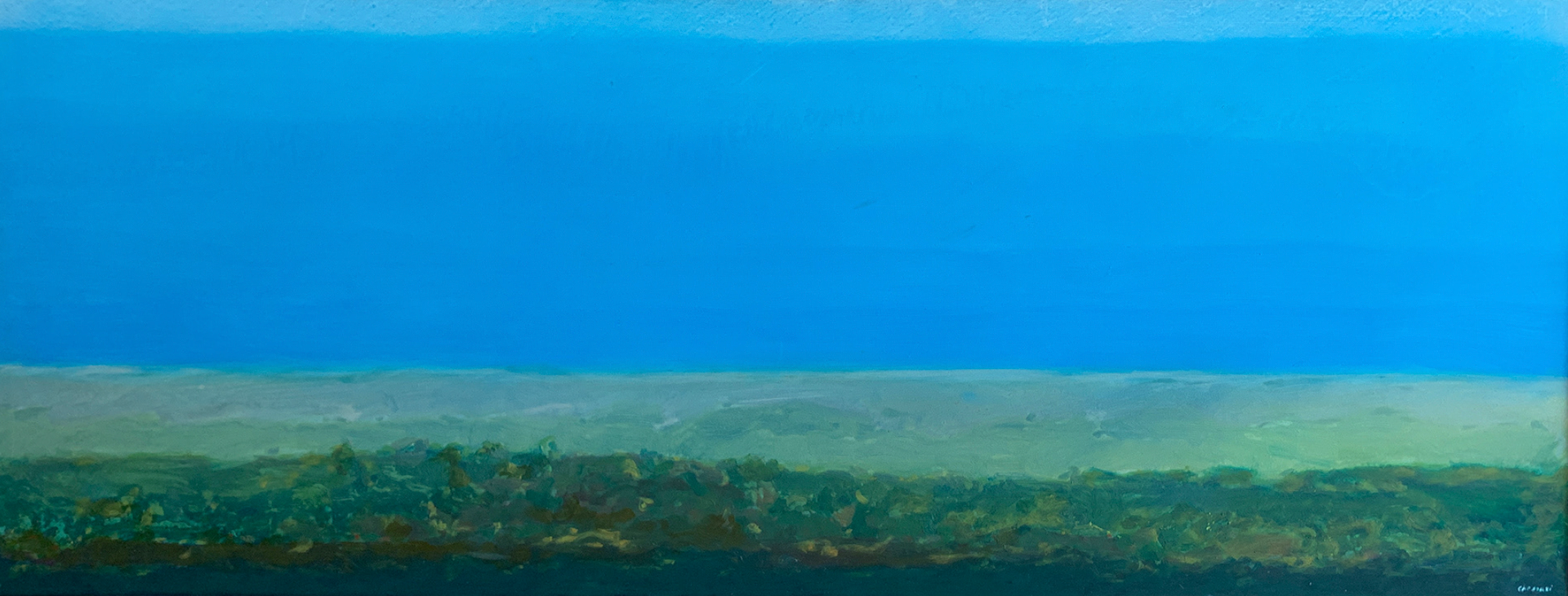S.Chessari - Panorama Ibleo - Olio su tela - 180x70cm