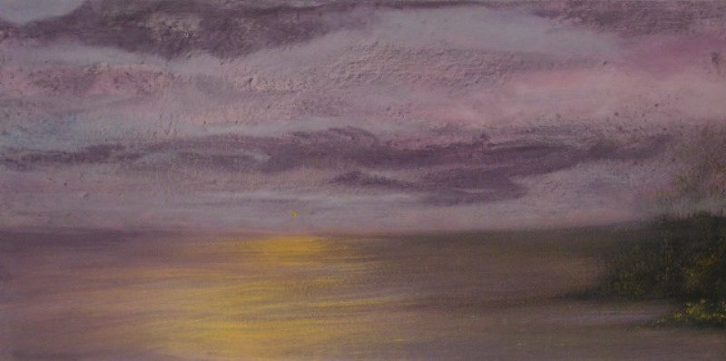 F.Caponetto - Evoluzione della Luce - Tecnica Mista Smalto e Acrilico - 80x40cm