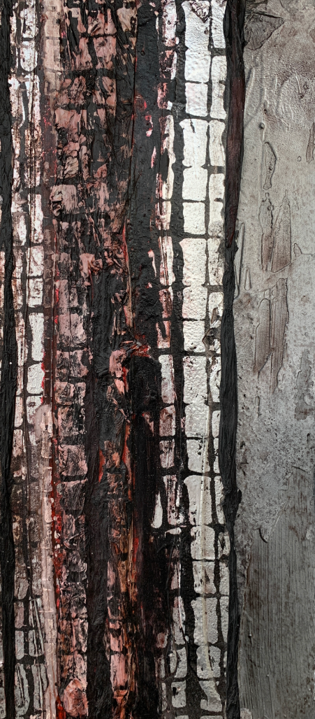 E.Manera - Energia VII -  Tecnica mista Smalto e Acrilico su tela - 30x68cm