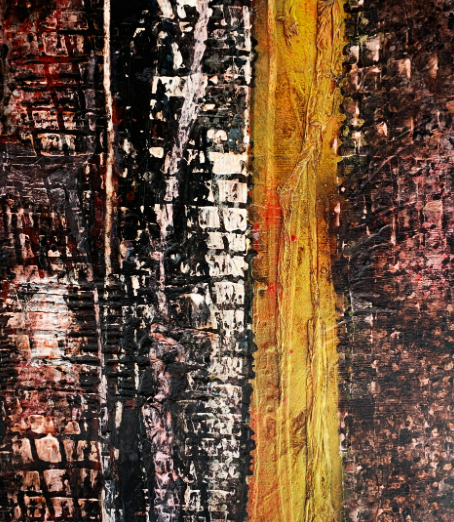 E.Manera - Energia V -  Tecnica mista Smalto e Acrilico su tela - 50x57cm