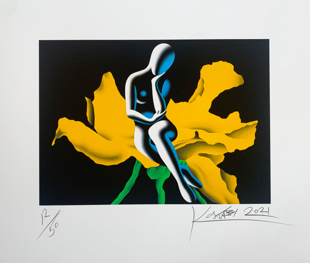 M.Kostabi - Euphoric Devotion - serigrafia - 44x52cm