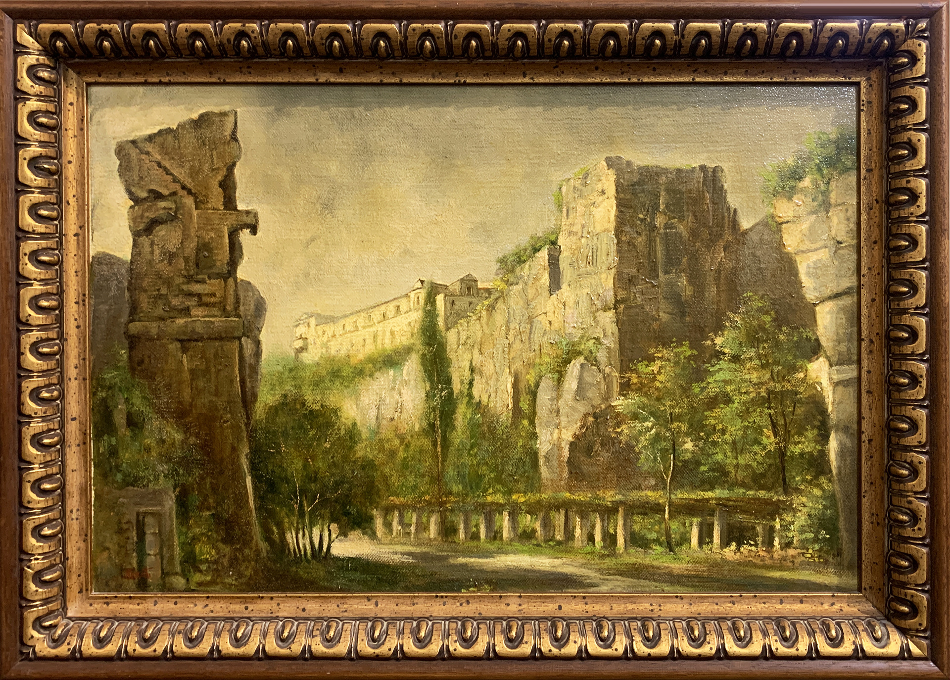 V.Giugliano - Olio su Tela - 59x40cm - mis. est. cornice: 73x53cm