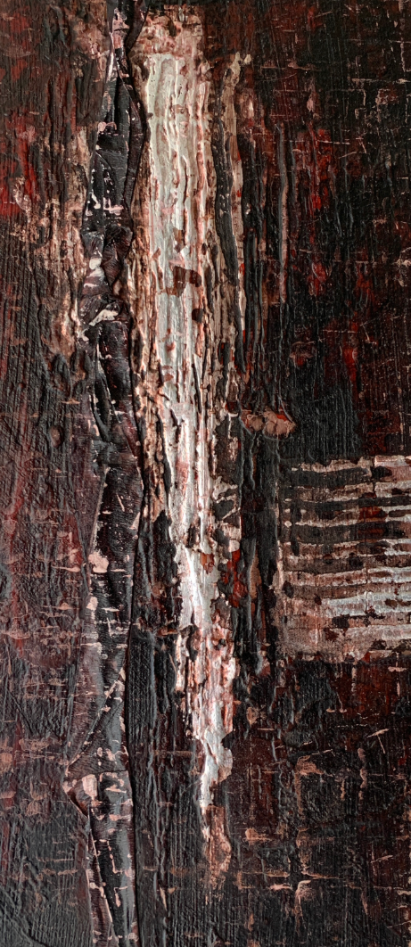 E.Manera - Energia IV-  Tecnica mista Smalto e Acrilico su tela - 23x50cm