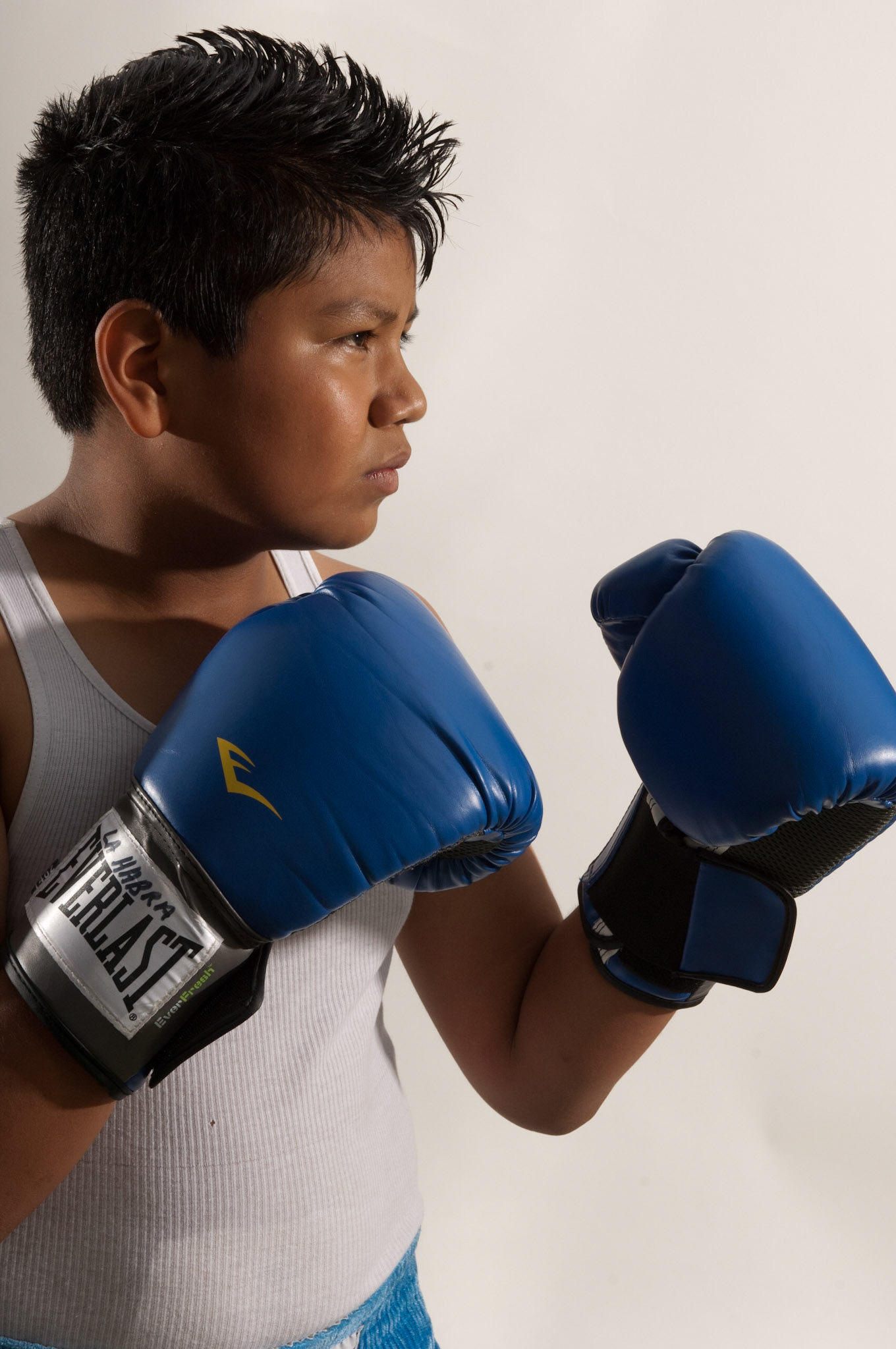23 April 2011: George Rico poses for a portrait at La Habra Boxing Club in La Habra, CA