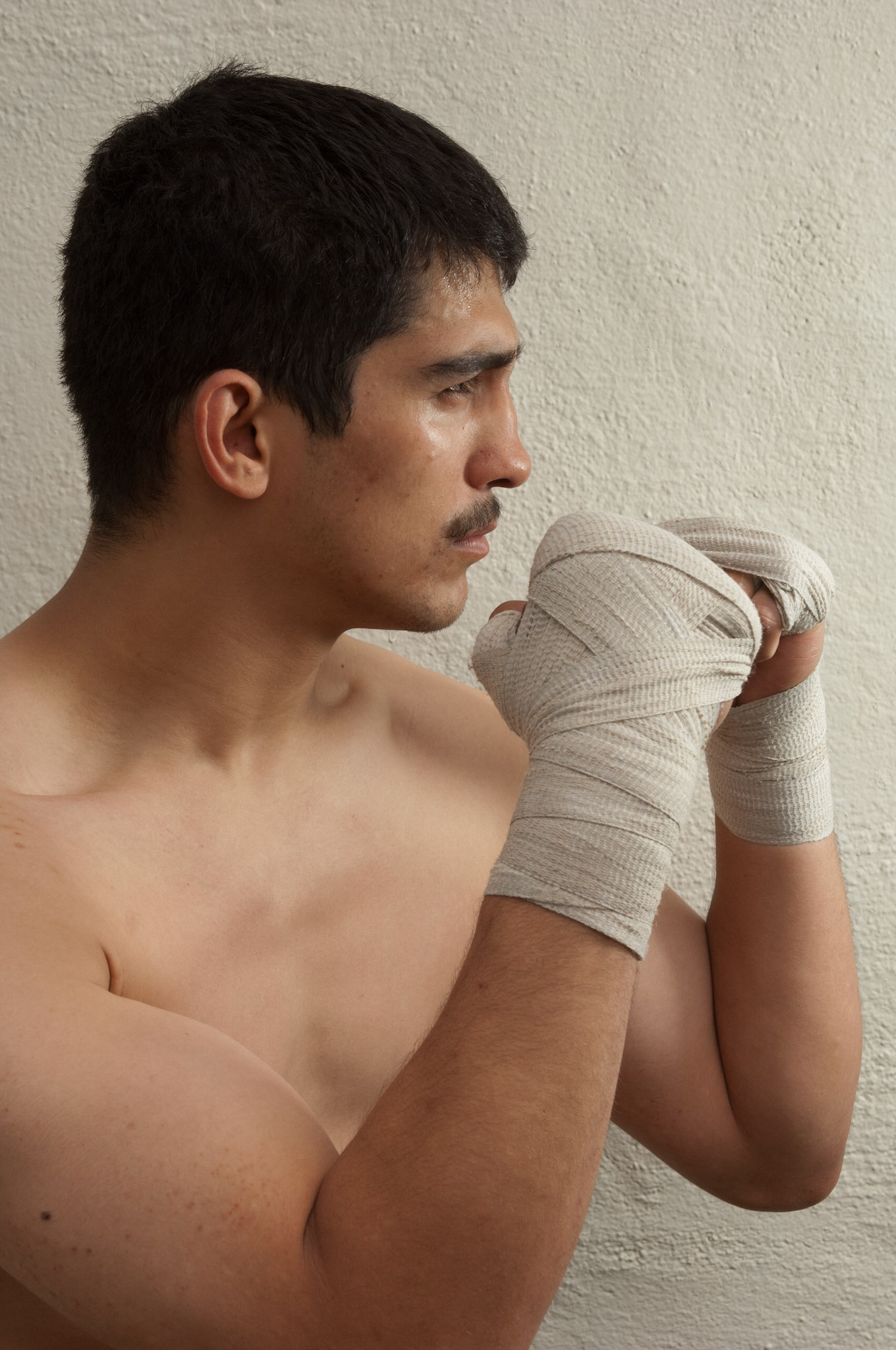 23 April 2011: John Millan poses for a portrait at the La Habra Boxing Club in La Habra, CA