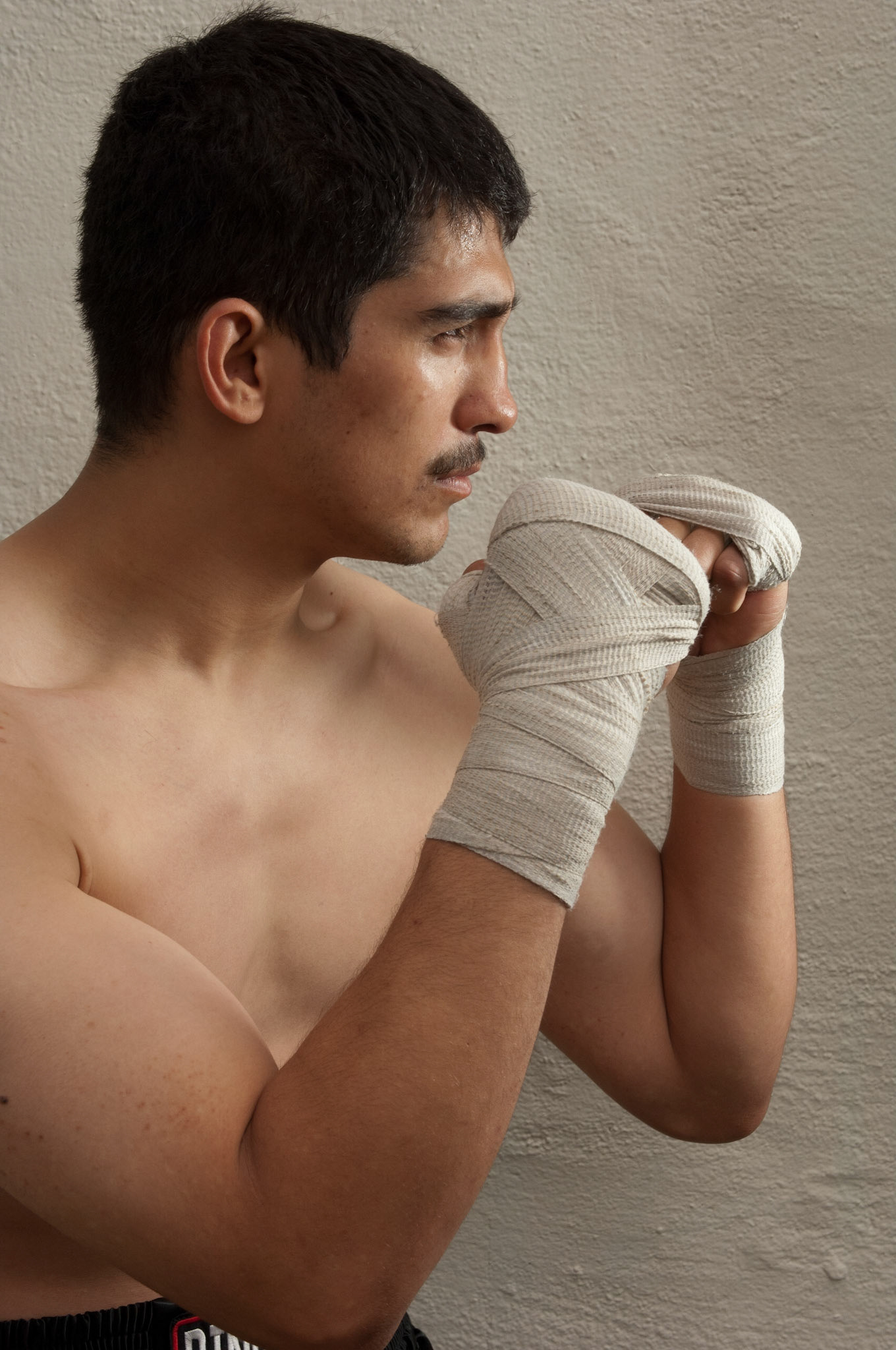 23 April 2011: John Millan poses for a portrait at the La Habra Boxing Club in La Habra, CA