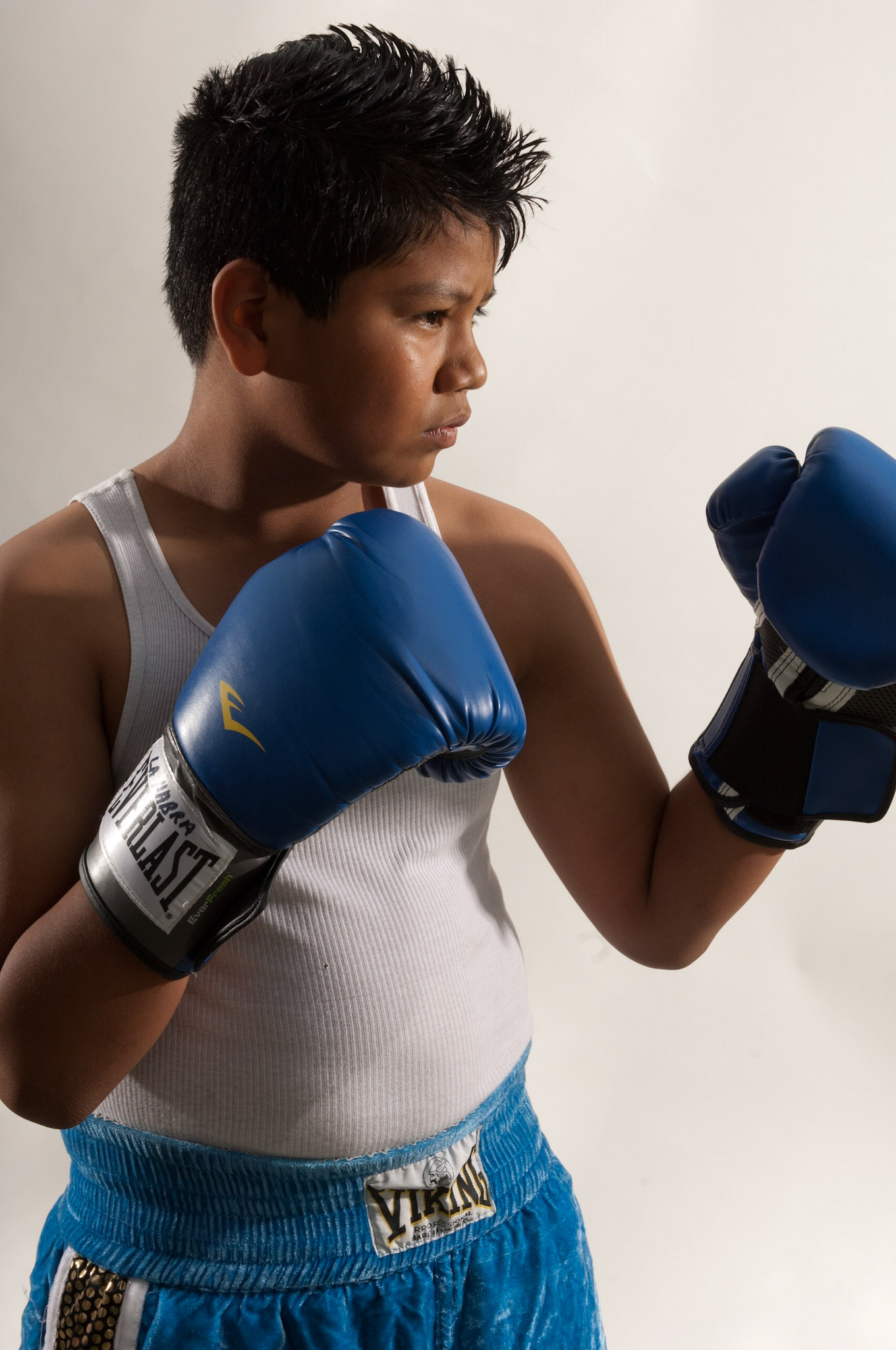 23 April 2011: George Rico poses for a portrait at La Habra Boxing Club in La Habra, CA