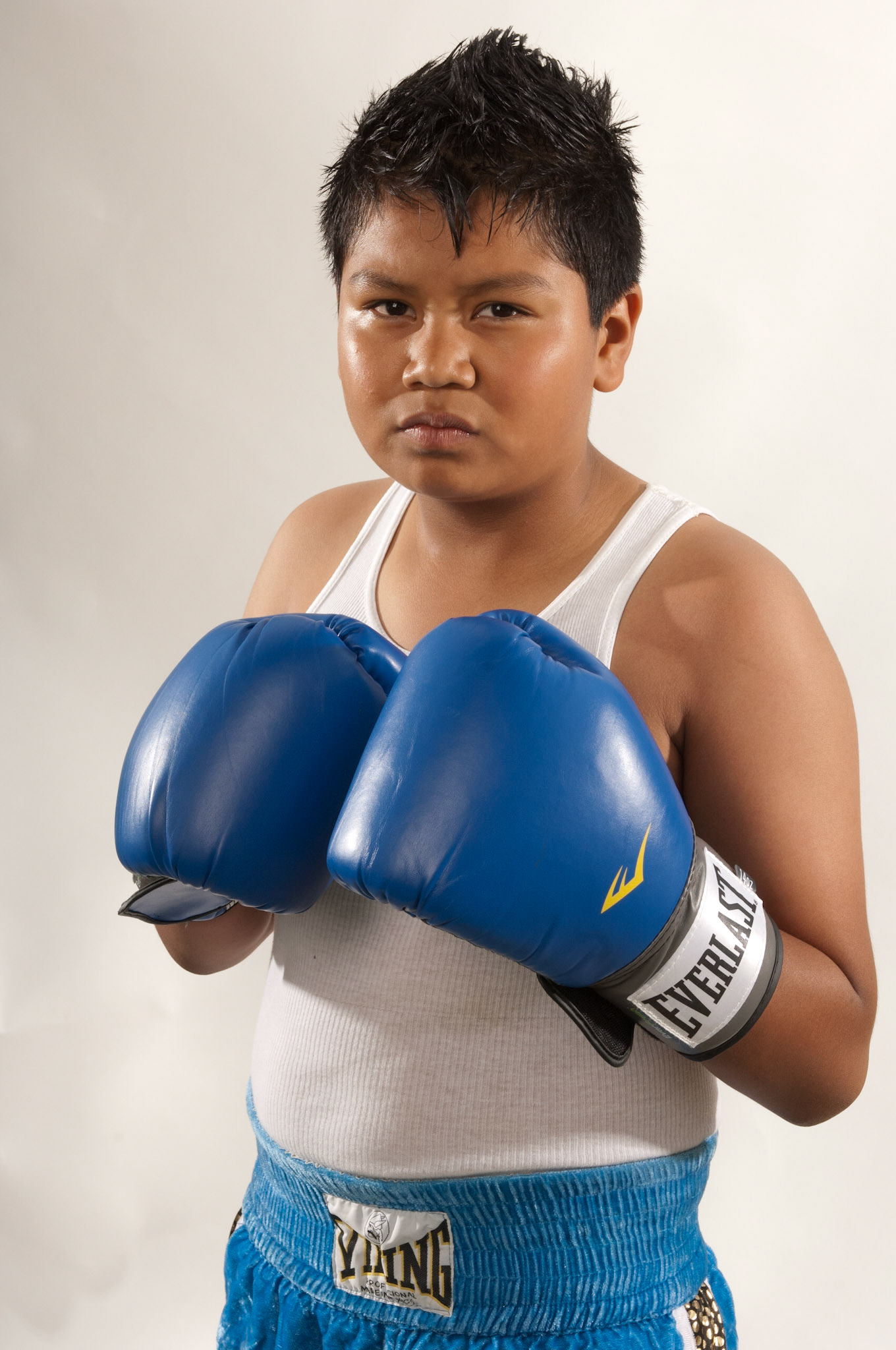 23 April 2011: George Rico poses for a portrait at La Habra Boxing Club in La Habra, CA