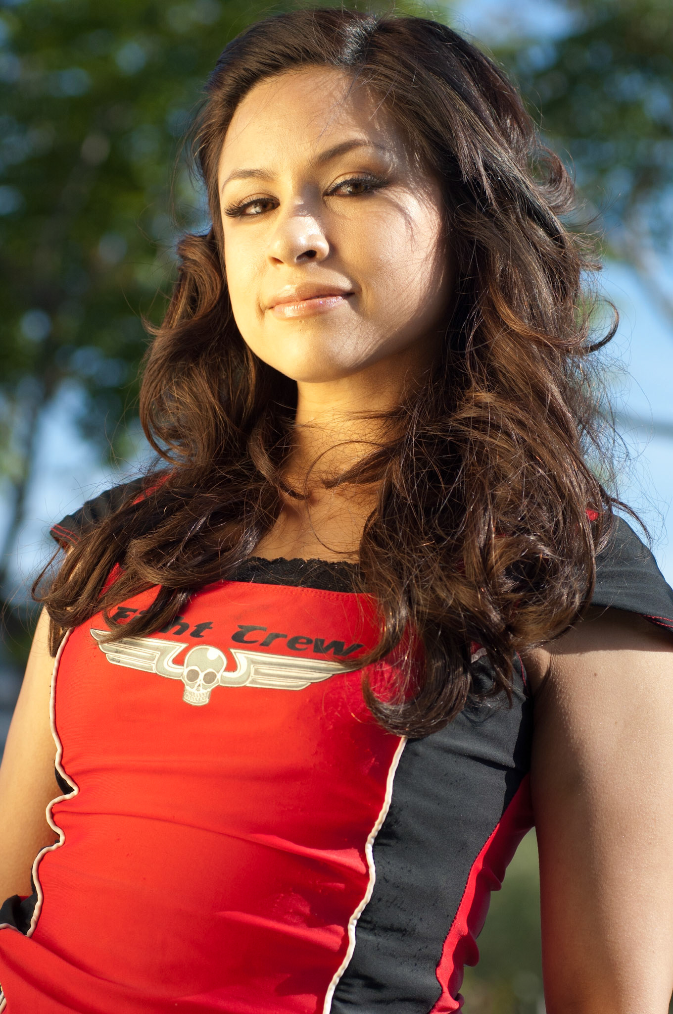 22 April 2011: Roller Derby competitor Bombshell Betty poses during a portrait session at the Crowne Plaza Irvine Hotel, in Irvine, CA.